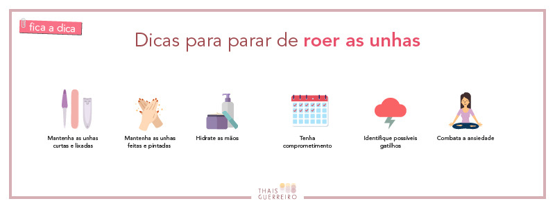 Dicas para parar de roer as unhas